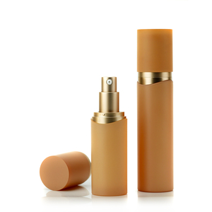Espray externo <span class=keywords><strong>naranja</strong></span> mate 30ml 50ml Botella de base de suero de cuidado personal transparente acrílico con bomba de aluminio - Product Image 1