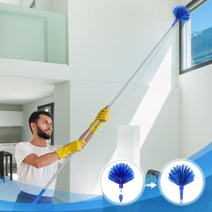 <span class=keywords><strong>Balai</strong></span> à toile d'araignée en sisal avec manche en bois réglable pour nettoyer les coins, les plafonds et les zones hautes, idéal pour la poussière dans toute la maison - Product Image 5