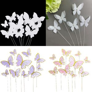 Decoraciones de Boda, Alas de Mariposa, Decoración de Pastel de Boda Hermosa <span class=keywords><strong>para</strong></span> Fiesta de <span class=keywords><strong>Cumpleaños</strong></span> - Product Image 6