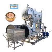 Autoclave horizontal automatique HPP à haute pression de vapeur d'eau pour la transformation des aliments en bocaux de verre, idéal pour la viande et l'utilisation en restauration (PLC)