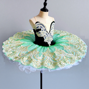 Falda de Ballet Profesional y Vestido Tutú para Niñas y Mujeres, Disfraces de Danza con Lentejuelas Rojas y Blancas para Niñas Pequeñas y Bailarinas de <span class=keywords><strong>Cisne</strong></span> - Product Image 3