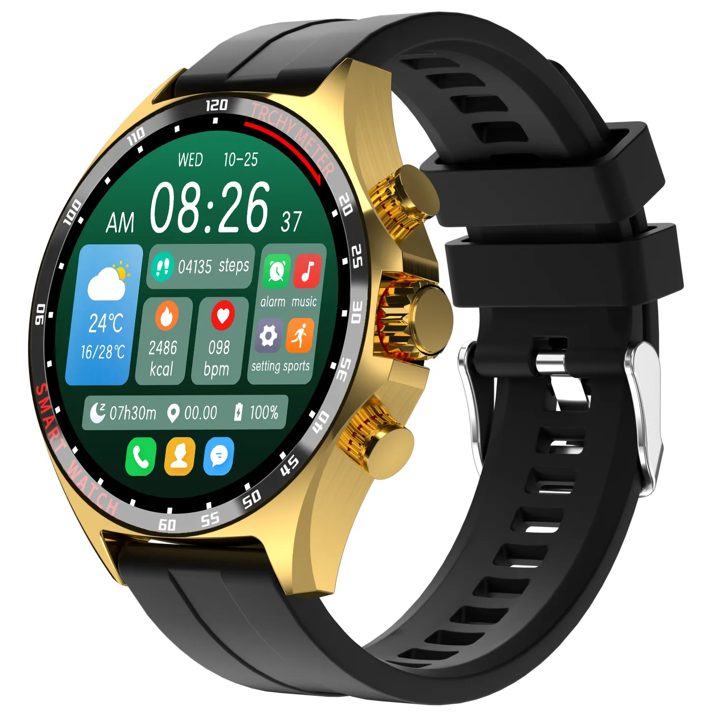 VALDUS NFC 400 mAH Large Battery 1.58 Inch LCD Screen Smart Watch IP68 Blood Oxygen GPS SOS Compass Heart Rate SK27