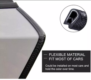 Black Rubber U-Shaped Seal Strip PVC <strong>Car</strong> <strong>Door</strong> <strong>Edge</strong> Trim Exterior Accessories Guard <strong>Protector</strong> with Black Edging - Product Image 6