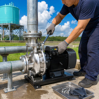 Pompe centrifuge haute pression avec turbine et carter en acier inoxydable pour système d'alimentation en eau de chaudière, logo et emballage personnalisés