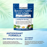 Kapsul Suplemen Glutathione Nac Berkualitas Tinggi 600Mg Softgel Nac Dengan Nac, Mct & Minyak Kelapa