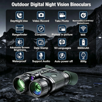 Binoculares de Visión Nocturna Infrarroja para Exteriores, Cámara de Visión Nocturna Digital con Luz Infrarroja (IR) de 850nm para Observación de la Naturaleza