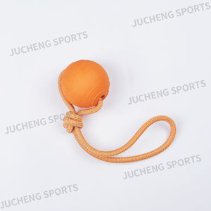 Grosir 8cm mainan anjing multifungsi bola diperkuat tidak beracun pada tali ramah lingkungan dan harga rendah - Product Image 4