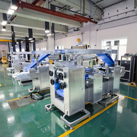 Machine de fabrication de biscuits entièrement automatique en acier inoxydable à moteur puissant, ligne de production de feuilles de pâte, prix d'usine