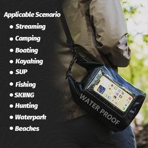 กระเป๋ากันน้ำ5L 2L สำหรับใส่โทรศัพท์มือถือและพายเรือคายัคตกปลากระเป๋ากันน้ำแบบม้วนด้านบน IPX6โลโก้ได้ตามต้องการ - Product Image 2