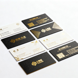 Lá Vàng Gấp Thẻ Kinh Doanh In Ấn Màu Đen Cảm Ơn Bạn Thẻ Gấp Thẻ Quà Tặng Với Logo Riêng Instagram Mã QR - Product Image 2