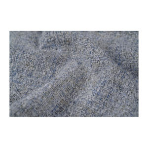 Tissu en tweed fantaisie de qualité supérieure fabriqué en Corée, gris-bleu pâle, tissage fantaisie métallisé, OEM & ODM, textile tissé sur mesure - Product Image 4