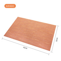 Style classique nouveau Type napperons en PVC résistant à la chaleur facile à nettoyer conception tissée tampons de Table de cuisine pour Table à manger en plastique