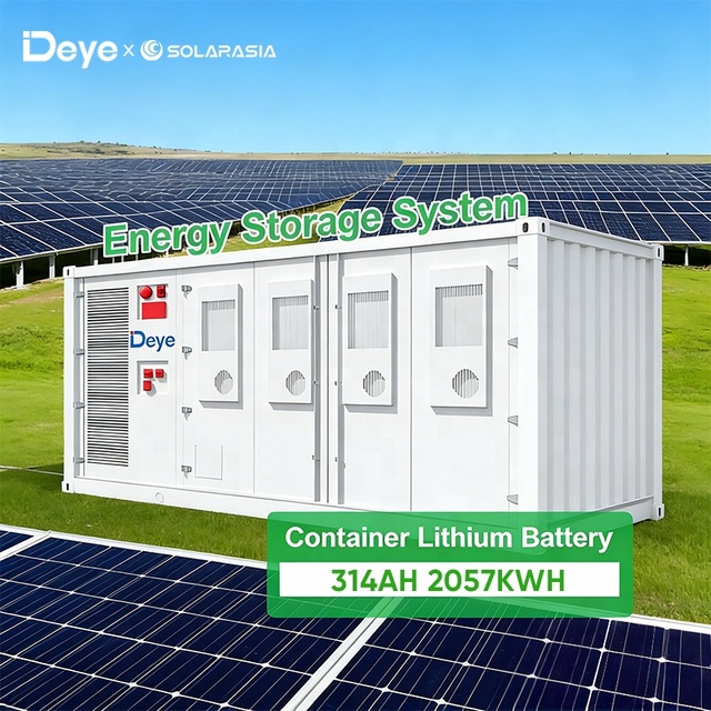 Deye High Efficiency All in One Solar Lithium Battery Energy Storage System Cabinet 2MWh BESS with Hybrid Solar Inverter