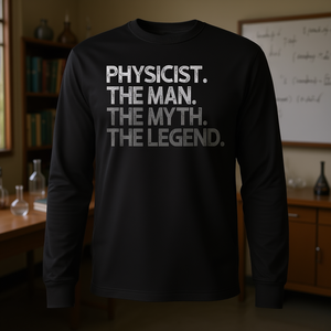 T-shirt a maniche lunghe del fisico The Man The Myth The Legend - Product Image 3