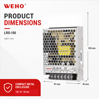 Alimentation à découpage LRS 100W 12V 8.5A 24V 4.5A Convertisseur AC/DC Driver LED Industriel 110V 220V Fabricant OEM CE RoHS FCC