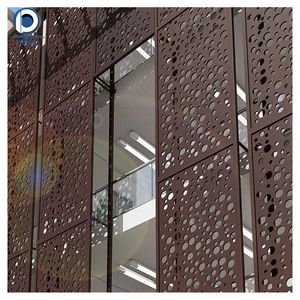 Prima Chất lượng cao tùy chỉnh kim loại nhôm Rèm tường nhà sản xuất 3D đục tường Panel tường ốp - Product Image 3