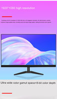 Moniteur de jeu plat 24 pouces 1K QHD 165Hz LED 1ms avec port DP pour PC et Esports
