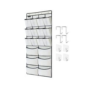 Hanging <b>Shoe</b> Organizer for Closet Large Mesh Pockets Hanging <b>Shoe</b> Rack Holder Hanger Over the Door <b>Shoe</b> Organizers - Product Image 1