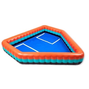 PVC <b>Inflatable</b> <b>Pool</b> Irregular Pentagon Shape 94.8*45.6*15.75 Inch Home Plate <b>for</b> Kids and Adults Yard Game Swimming <b>Pool</b> Fun - Product Image 1