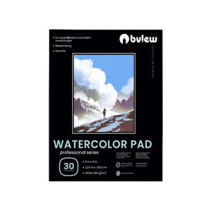 Almohadilla para acuarelas, 30 hojas de 9x12 pulgadas/300x5,5 pulgadas, 8,5 GSM