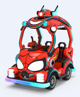 Auto Eléctrico Infantil con Luces LED, Vehículo de Diversión para Centros Comerciales, Uso Interior/Exterior