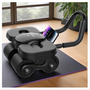 Coosport thể dục 4 bánh ABS Con lăn <span class=keywords><strong>Exerciser</strong></span> bánh xe thiết bị cơ thể Giảm Béo Thiết bị lõi phòng tập thể Dục Đào Tạo đôi <span class=keywords><strong>AB</strong></span> bánh xe - Product Image 3