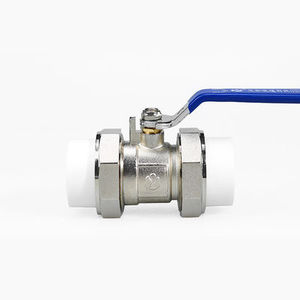 High Quality Customized PPR Double Union Brass Ball <strong>Stop</strong> <strong>Cock</strong> Infusion Valve Long-Lasting DN20-63 <strong>Pipe</strong> Fittings - Product Image 4