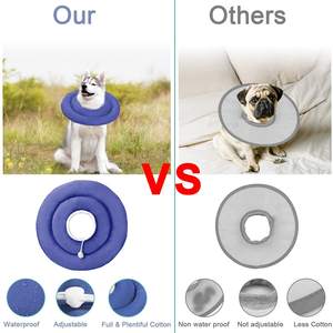 Collier réglable en nylon pour chien et chat avec motif <span class=keywords><strong>Elizabeth</strong></span> Donut doux anti-morsure et anti-léchage décoré de rubans - Product Image 3