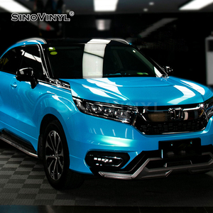 SINOVINYL 1.52x18M/5x59FT Mystic Coral <strong>Fluorescent</strong> Green <strong>Color</strong> Car Full Body Wrap <strong>Vinyl</strong> Stickers - Product Image 4