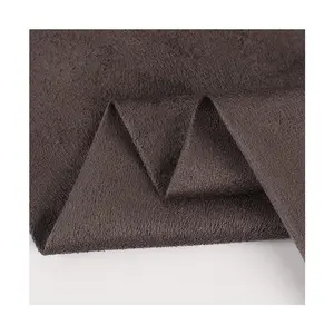 High Quality 100 polyester fabric clothing dyeing suede fabric faux suede embossed