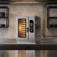 Premium Rational Kombiofen Kommerzieller Rotationsofen Hochtemperatur-Heizelement mit Fortschrittlichem Digitalem Steuerungssystem