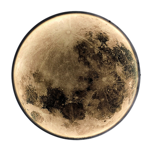 Lámpara de Pared LED de 24-100 cm, Iluminación Interior con Forma de Luna para Dormitorio, Sala de Estar, Decoración del Hogar, Lámpara de Techo con Brillo Nocturno - Product Image 1