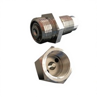 Vanne d'injection de graisse à bille hydraulique haute pression FD-LOK 10000 psi en acier inoxydable 304/316, taille de port 1-1/8 UNF, haute température