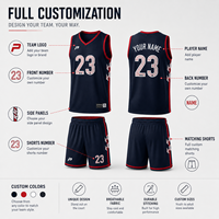 Conjunto de Uniforme de Baloncesto Personalizado, Pantalones Cortos de Malla Transpirable con Nombre y Número, Ropa Deportiva OEM para Clubes, Escuelas, Equipos Juveniles y Adultos