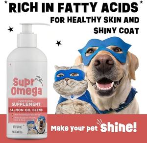 Huile de poisson de saumon sauvage d'Alaska riche en oméga <span class=keywords><strong>3</strong></span> pour chiens et chats, EPA DHA, santé de la <span class=keywords><strong>peau</strong></span> et du pelage, santé des articulations, complément alimentaire liquide pour animaux de compagnie - Product Image 4