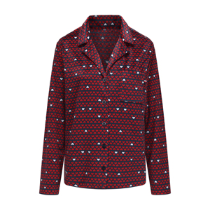 Pigiami invernali <span class=keywords><strong>di</strong></span> lusso pantaloni lunghi a maniche lunghe tute da <span class=keywords><strong>notte</strong></span> Vintage con motivo a <span class=keywords><strong>cuore</strong></span> pigiami da donna - Product Image 3