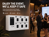 Casier de stockage intelligent multi-portes avec reconnaissance faciale et empreintes digitales pour téléphones portables, fabriqué en Chine