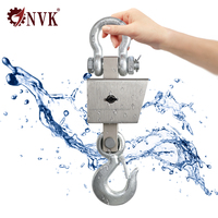 Báscula Colgante NVK Económica con Pantalla LED Impermeable, Modelo OEM OCS-E, de Acero Inoxidable, 1t-3t, para Uso Doméstico y Pesca