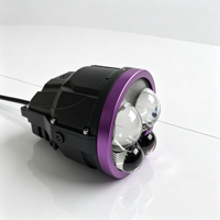 Phare LED MXB LM 3 pouces à quatre boules de dragon, 100W 12V, faisceau haut/bas, universel pour moto et voiture tout-terrain