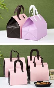กระเป๋าเก็บความร้อนแบบไม่ทอสำหรับส่งอาหารและอาหารแบบกลับบ้าน ขนาด 24*24*15 ซม. ความจุ 1-3 ลิตร - Product Image 6