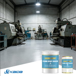 Peinture époxy pour sols résistante à l'huile et sans solvant, revêtement époxy pour sols destiné aux zones d'entretien d'équipements - Product Image 1
