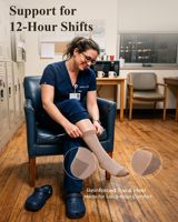 Chaussettes de compression personnalisées 15-20 mmHg OEM, hauteur genou, décontractées, sans couture, en bambou, anti-déchirure