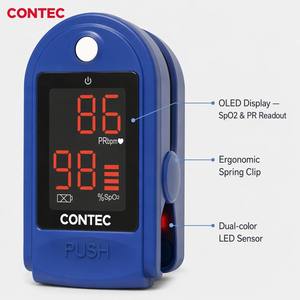 CONTEC-oxímetro CMS50DL para dedo, medidor de oxígeno en sangre, monitor de pulso spo2, bajo <span class=keywords><strong>precio</strong></span> - Product Image 3