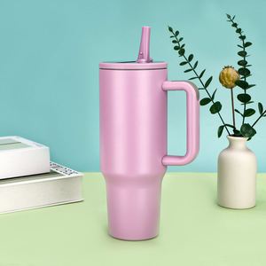 Vaso Térmico para Auto de 40oz, Resistente al Frío, con Pajita y Asa, de Acero Inoxidable 304 de Grado Alimenticio, Estilo Americano - Product Image 4