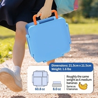 Boîte à lunch portable pliable pour enfants, boîte bento de qualité alimentaire, boîte à lunch chauffable au micro-ondes pour le travail, isolation thermique, ODMOEM