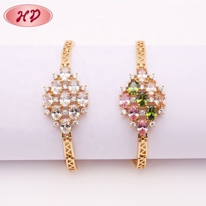 โอโร จอยเอเรีย ขายส่ง 2016 สร้อยข้อมือทองชุบ 18k คุณภาพสูง ดีไซน์ใหม่ทันสมัย ปรับขนาดได้ ประดับเพชรซิร์คอน สำหรับผู้หญิง - Product Image 5