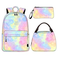 Ensemble de sac à dos personnalisé, sac à dos d'école pour fille, sac à dos pour ordinateur portable, ensemble de sac à dos d'école, sac à dos avec glacière à déjeuner, trousse à crayons, sac à dos personnalisé