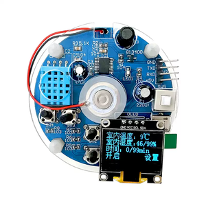 USB-Luftbe feuchter Zerstäubung elektronisches DIY-Kit LED-Anzeige Temperatur/Luft feuchtigkeit Sprüh platine Herstellung und Löten Praxis - Product Image 1