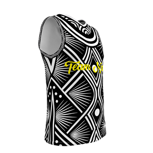 HIRBGODユースバスケットボールジャージーノースリーブカスタマイズ可能ナンバーチーム名ブラックバスケットボールベスト - Product Image 2