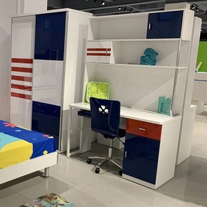 NOVA ATKB001 peinture haute brillance lits d'enfants ensemble de meubles de chambre à coucher personnaliser jeunes garçons <span class=keywords><strong>lit</strong></span> simple enfants <span class=keywords><strong>lit</strong></span> <span class=keywords><strong>gigogne</strong></span> avec rangement - Product Image 5